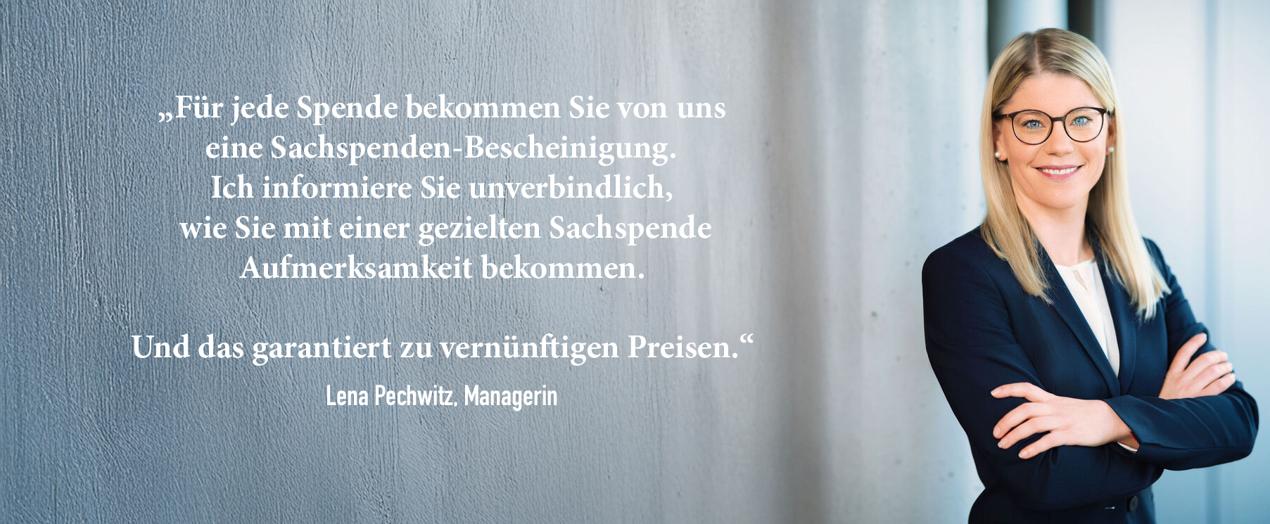 Sponsoring sachspenden Lena Pechwitz